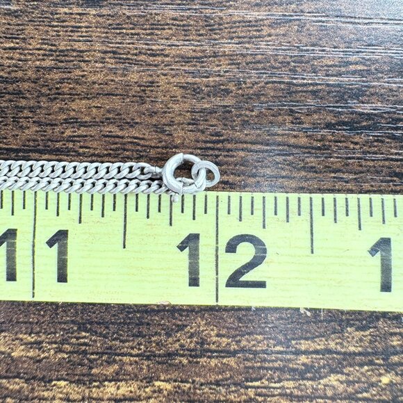 VTG Sterling Silver 925 Jasper Bezel Set Pendant Necklace Size 24" Length - Picture 13 of 16